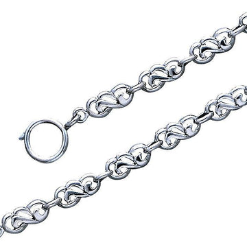 Celtic Link Silver Bracelet TBG063 - Jewelry